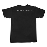 Moon Landing Face Black T-Shirt