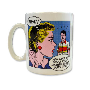 Right James Blunt Pop Art Mug