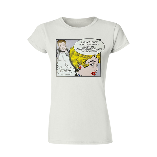 I'm Beautiful Cartoon Women's White T-Shirt