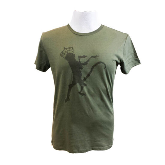 Khaki Monkey Print Mens T-Shirt